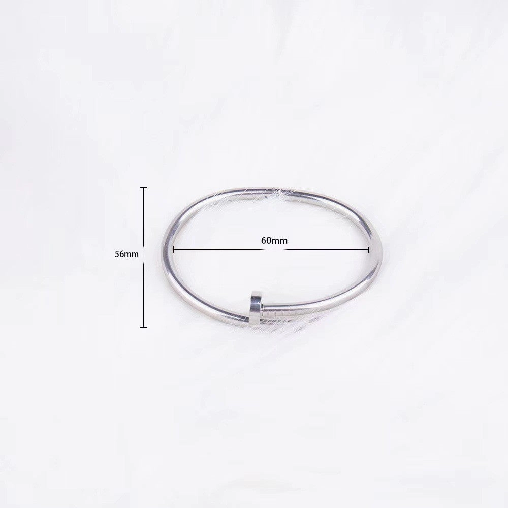 Wholesale Nail 18K Gold Fashion Titanium Steel Bracelet