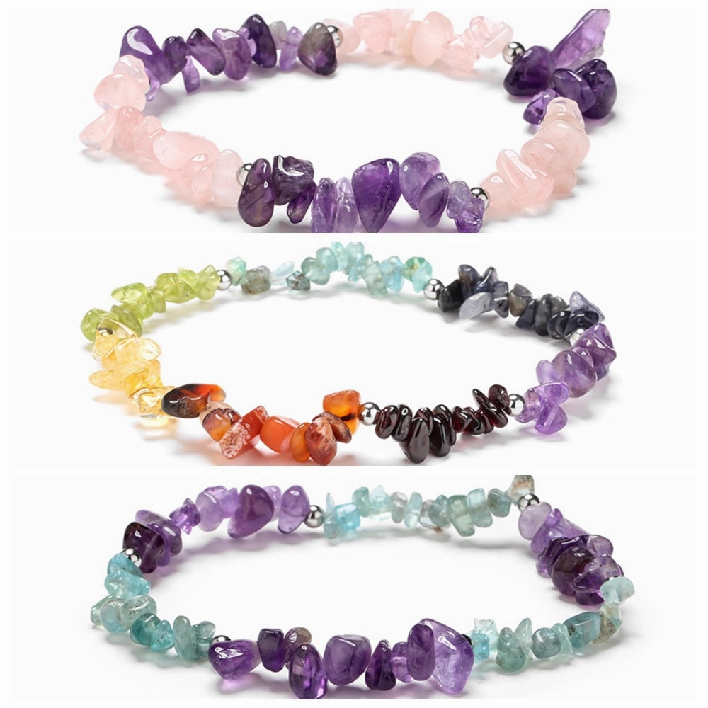 Wholesale Natural Amethyst White Pine Bracelet