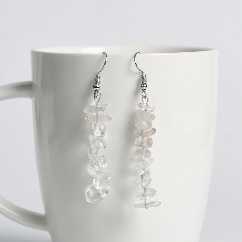 Wholesale Natural Crystal Creative Simple Earrings