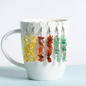 Wholesale Natural Crystal Creative Simple Earrings