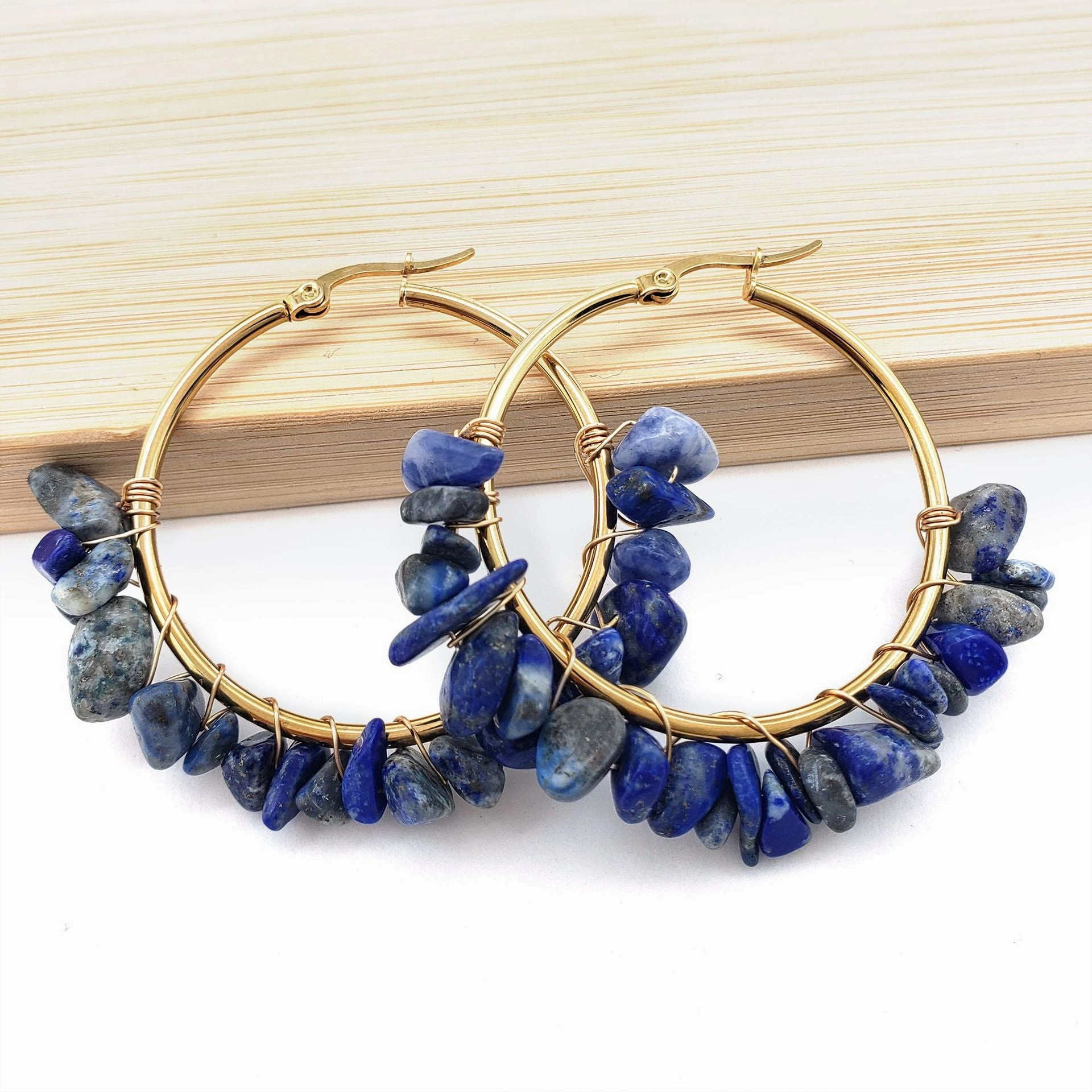 Wholesale Natural Crystal Moonstone Earrings