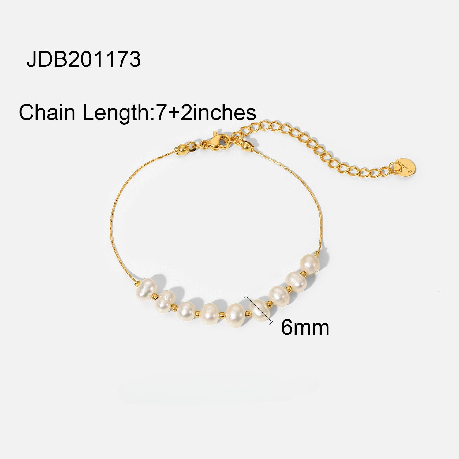 Wholesale Natural Freshwater Pearl Stainless Steel Bracelet