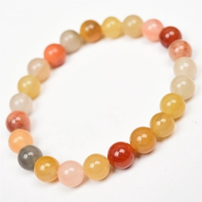 Wholesale Natural Gold Silk Jade Single Circle Round Bead Bracelet Bracelet