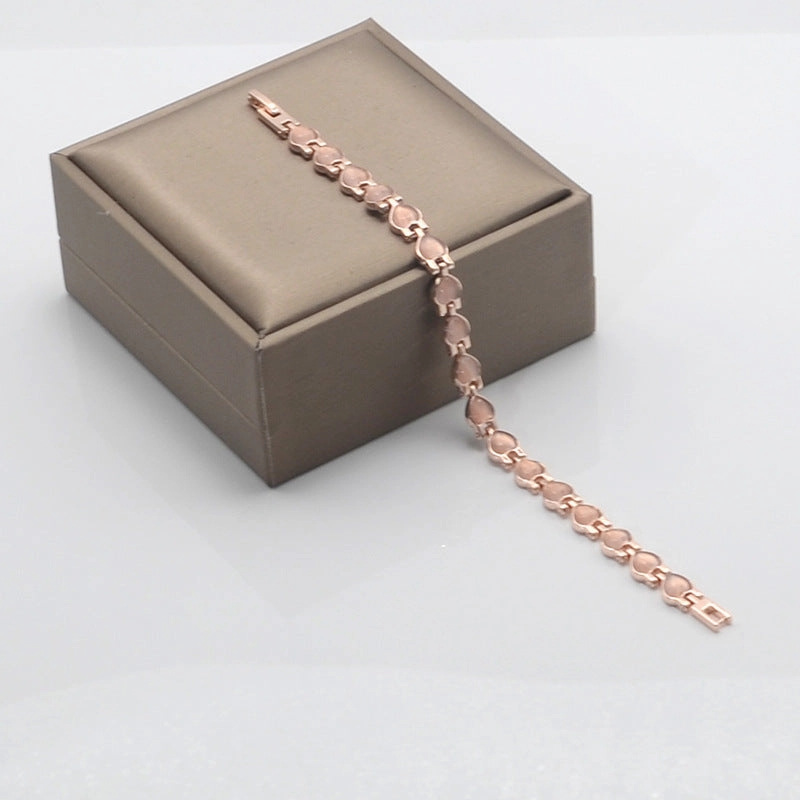 Wholesale Natural Opal Heart Magnet Bracelet