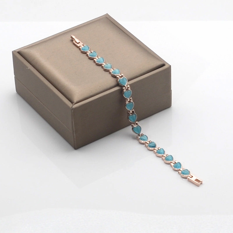 Wholesale Natural Opal Heart Magnet Bracelet