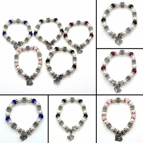Wholesale Natural Pearl Zinc Alloy Beads Bracelet