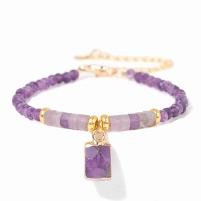 Wholesale Natural Rough Stone Pendant Agate Bracelet