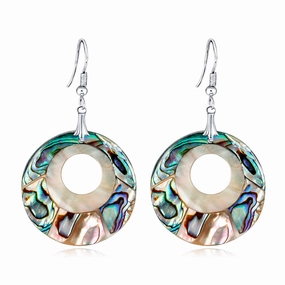 Wholesale Natural Shell Round Earrings
