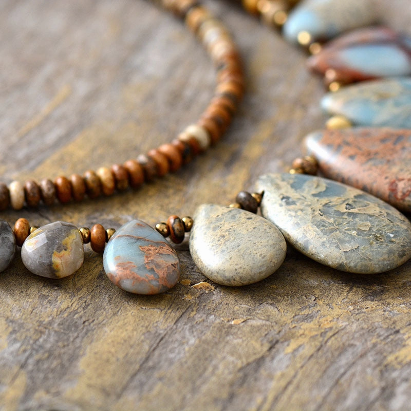 Wholesale Natural Stone Agate Pendant Necklace