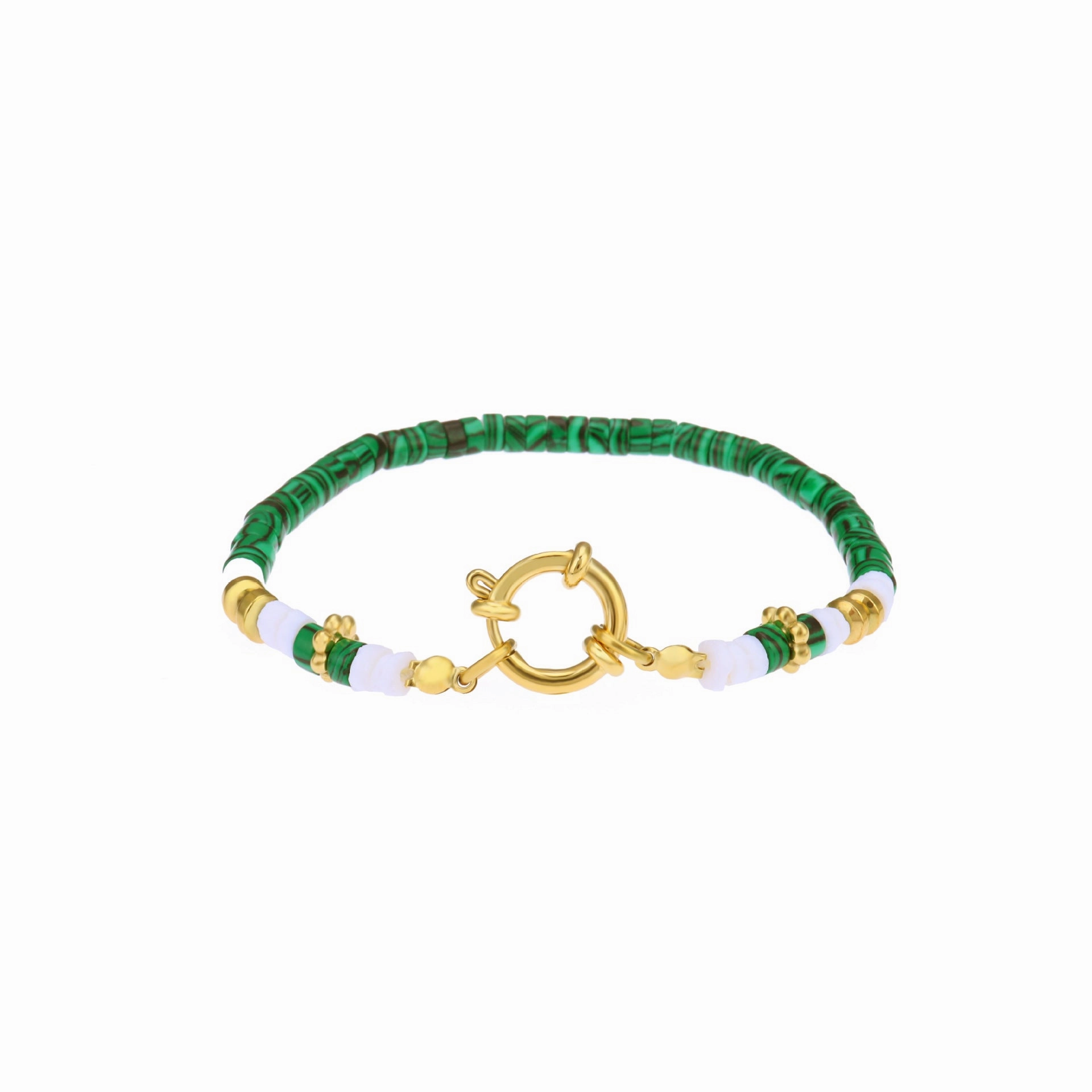 Wholesale Natural Stone All-around Titanium Steel Bracelet
