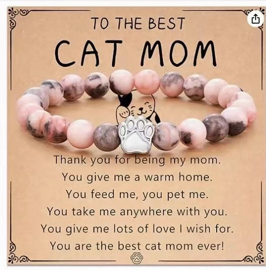 Wholesale Natural Stone Cat Head Bracelet