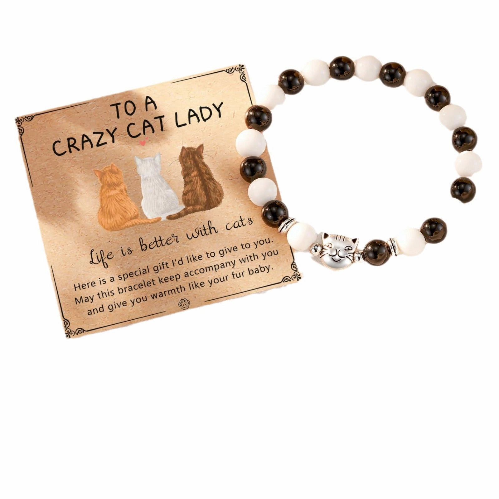Wholesale Natural Stone Cat Head Bracelet