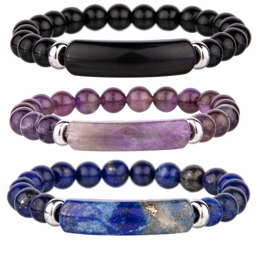 Wholesale Natural Stone Crystal Agate Simple Fashion Bracelet
