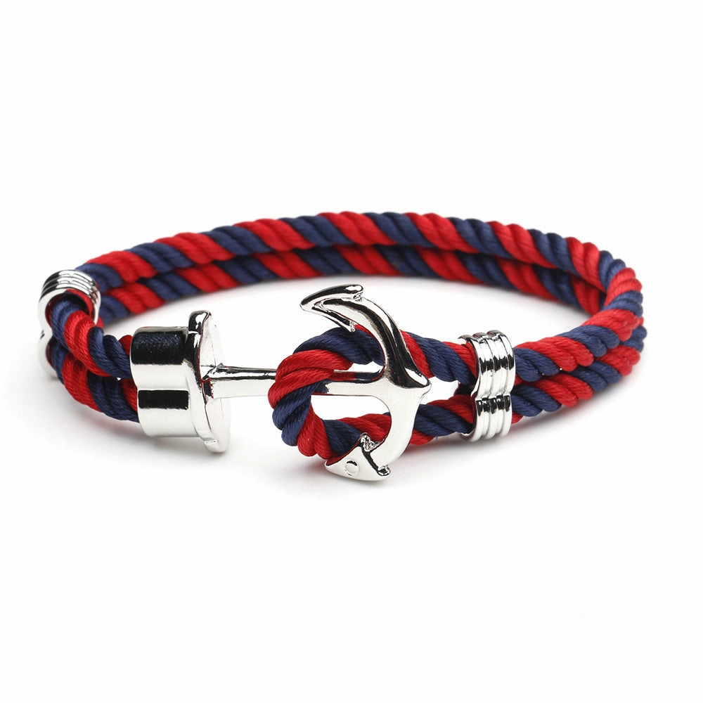Wholesale Navy Anchor Alloy Bracelet