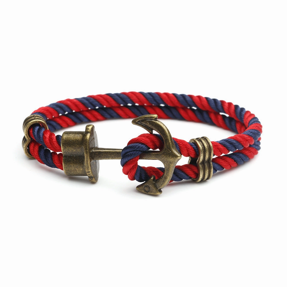 Wholesale Navy Anchor Alloy Bracelet