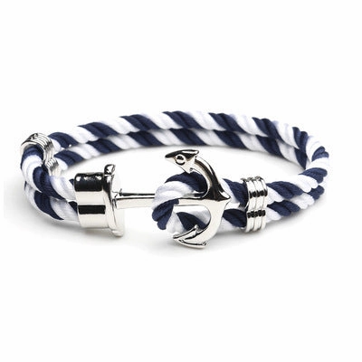 Wholesale Navy Anchor Alloy Bracelet