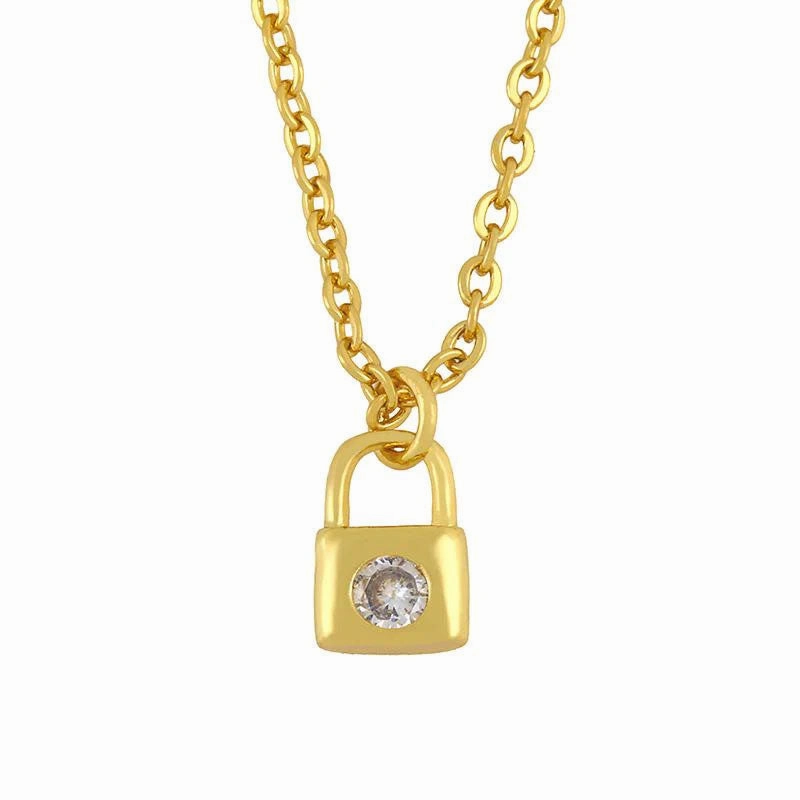 Wholesale Necklace Copper Plated 18K Gold Cross Heart OLY-NE-AS005