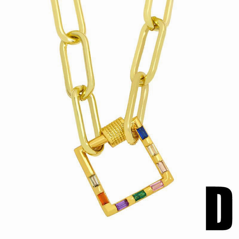 Wholesale Necklace Copper Plated 18K Gold Heart Shape OLY-NE-AS002