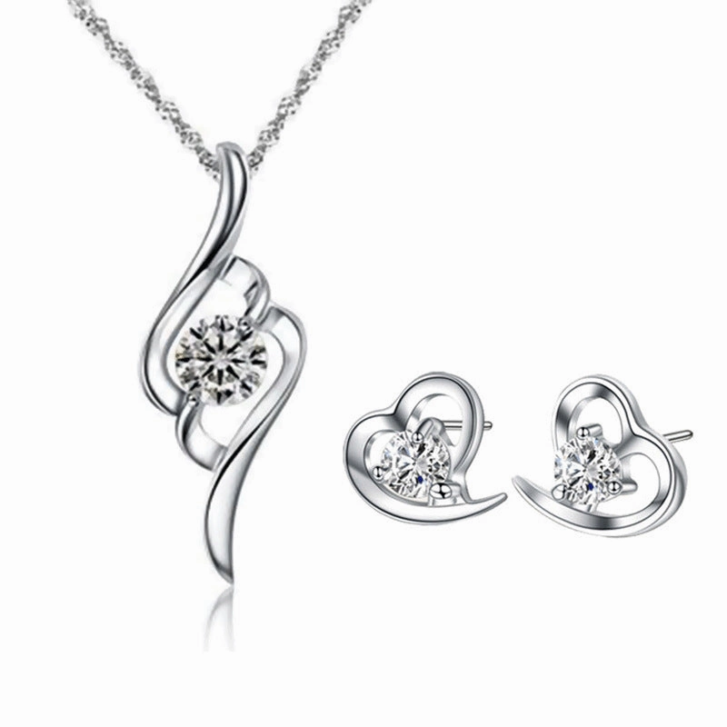Wholesale Necklace Set Alloy Pendant Earrings