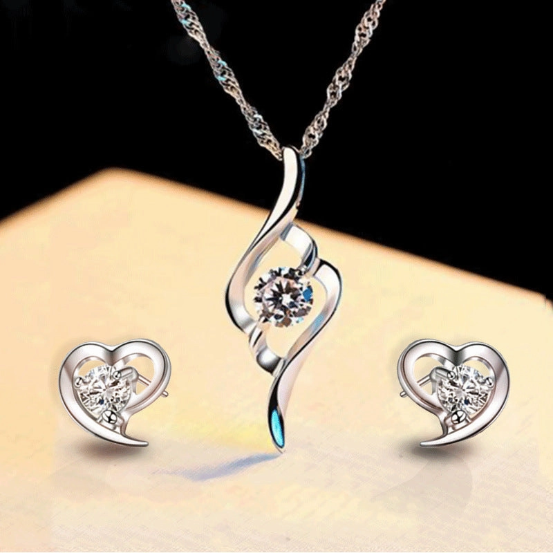 Wholesale Necklace Set Alloy Pendant Earrings