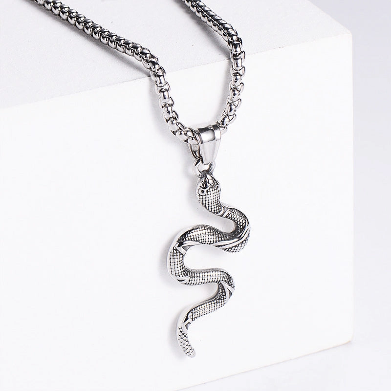 Wholesale Necklace Stainless Steel Snake OLY-NE-AIMILUO002