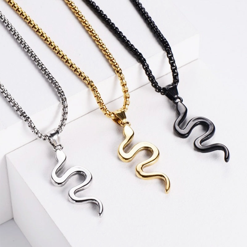 Wholesale Necklace Stainless Steel Snake OLY-NE-AIMILUO002