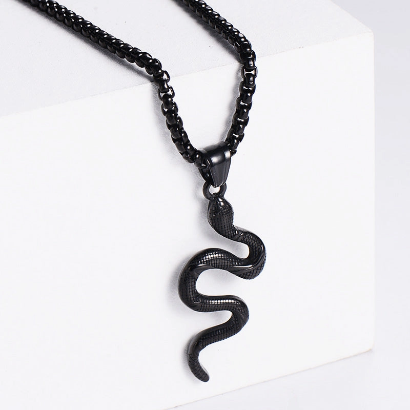 Wholesale Necklace Stainless Steel Snake OLY-NE-AIMILUO002