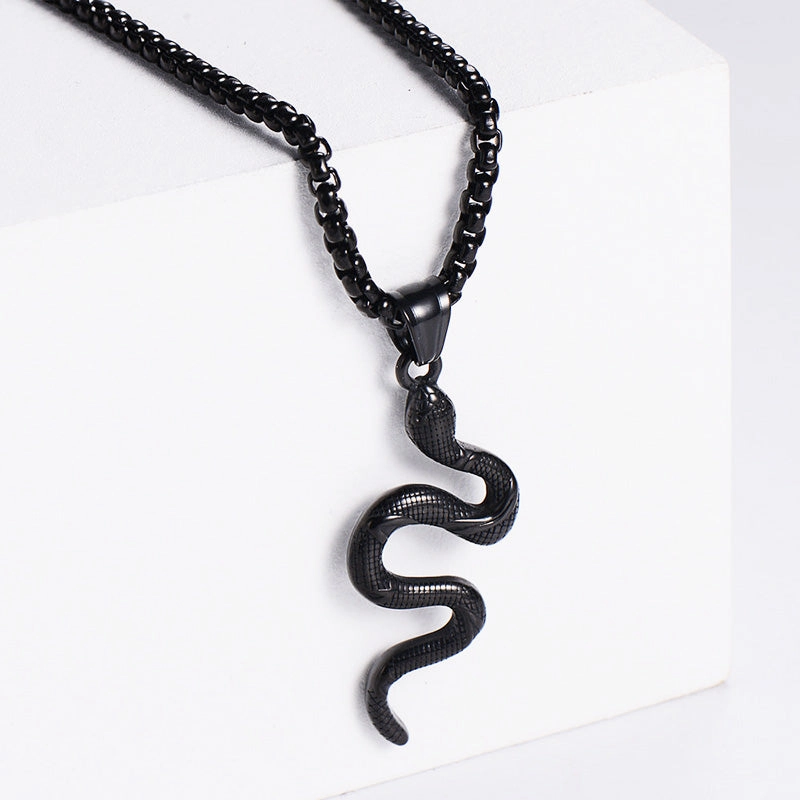 Wholesale Necklace Stainless Steel Snake OLY-NE-AIMILUO002