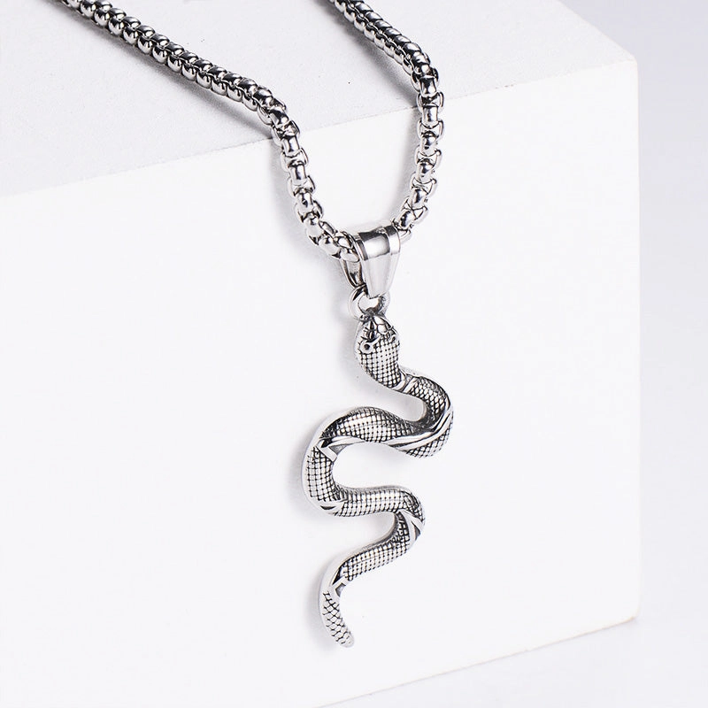 Wholesale Necklace Stainless Steel Snake OLY-NE-AIMILUO002