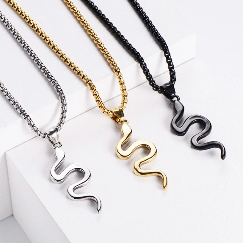 Wholesale Necklace Stainless Steel Snake OLY-NE-AIMILUO002