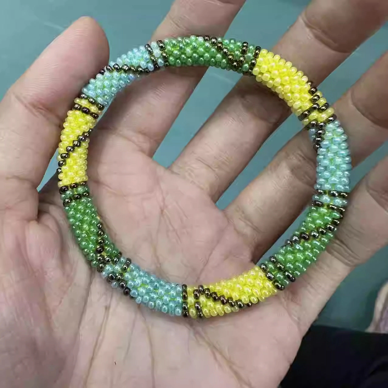 Wholesale Nepal Japan Hand-woven Essential Oil Diffuser Beaded Bracelet