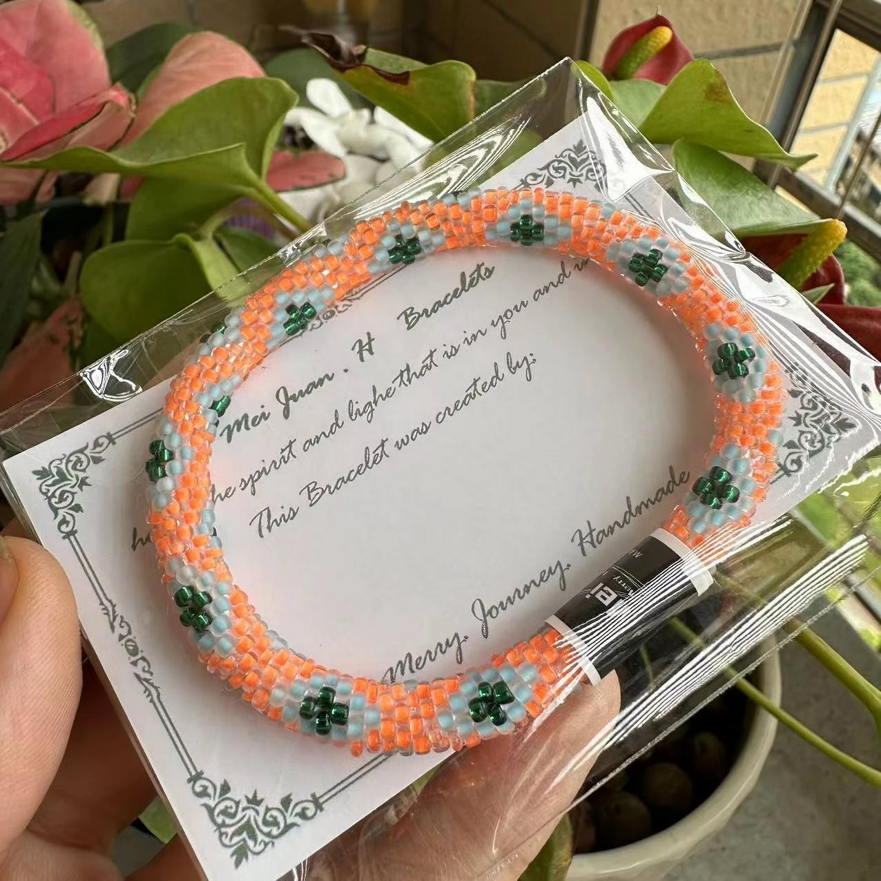 Wholesale Nepal Japan Hand-woven Essential Oil Diffuser Beaded Bracelet