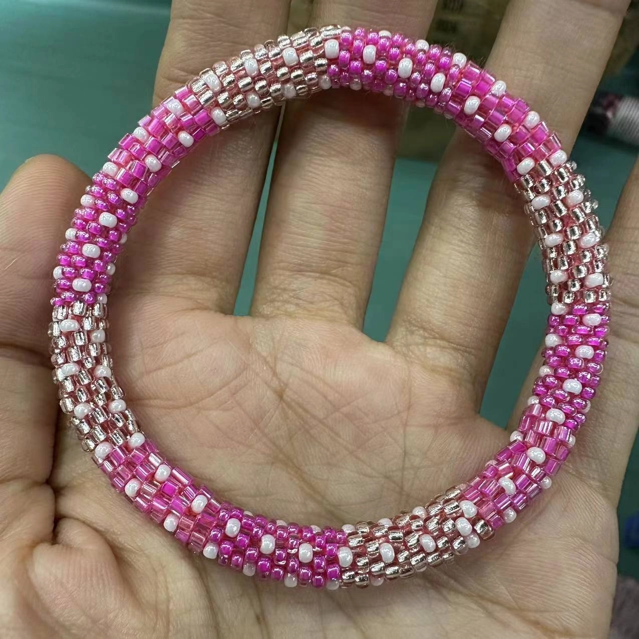Wholesale Nepal Japan Hand-woven Essential Oil Diffuser Beaded Bracelet