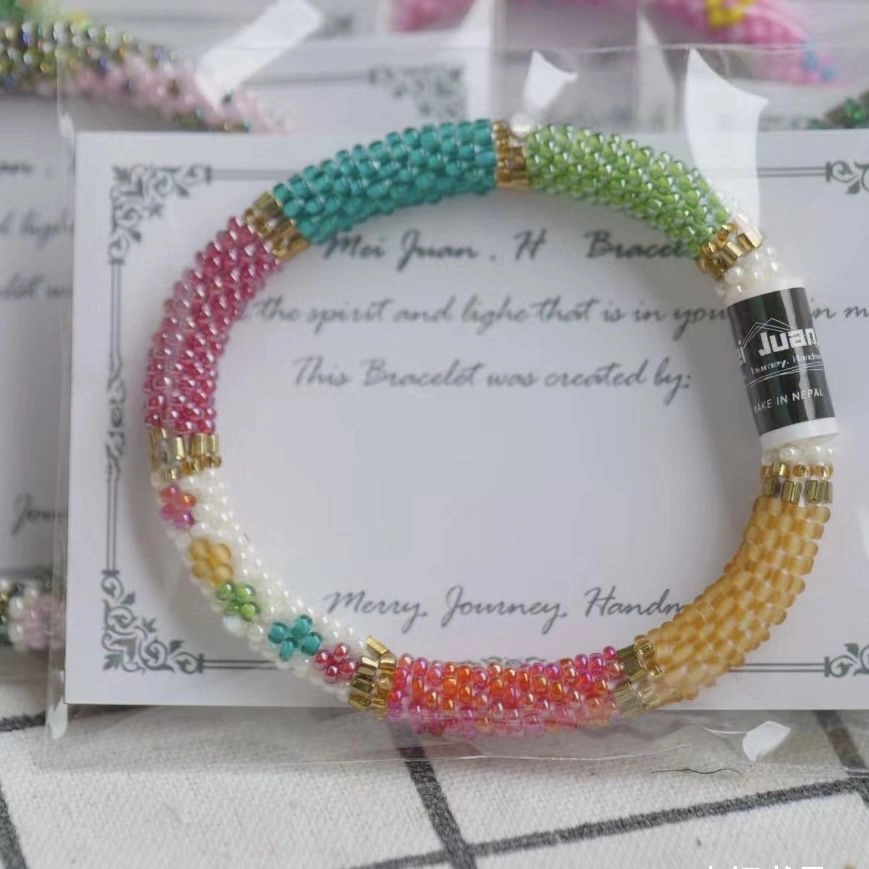 Wholesale Nepal Japan Hand-woven Essential Oil Diffuser Beaded Bracelet