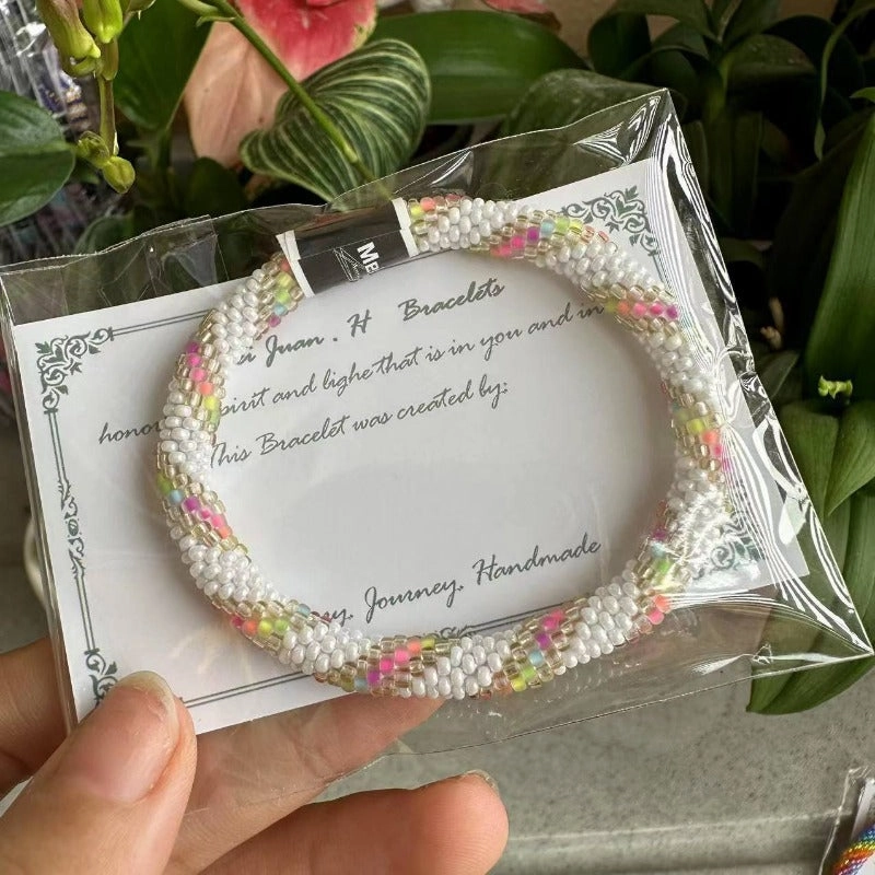 Wholesale Nepalese Hand-woven Japanese Essential Oil Diffuser Beaded Bracelet