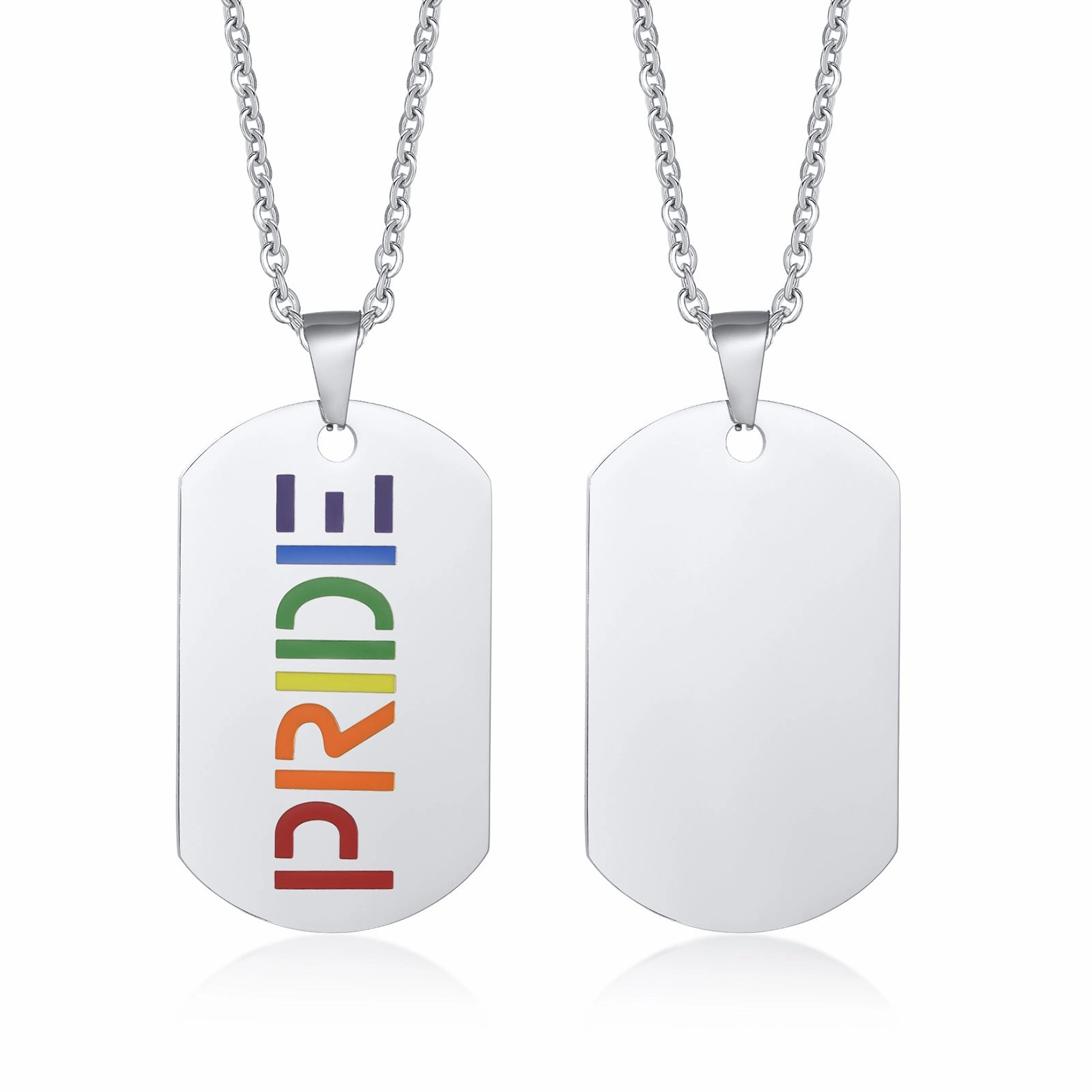 Wholesale New Arrival Titanium Steel LGBT Necklace