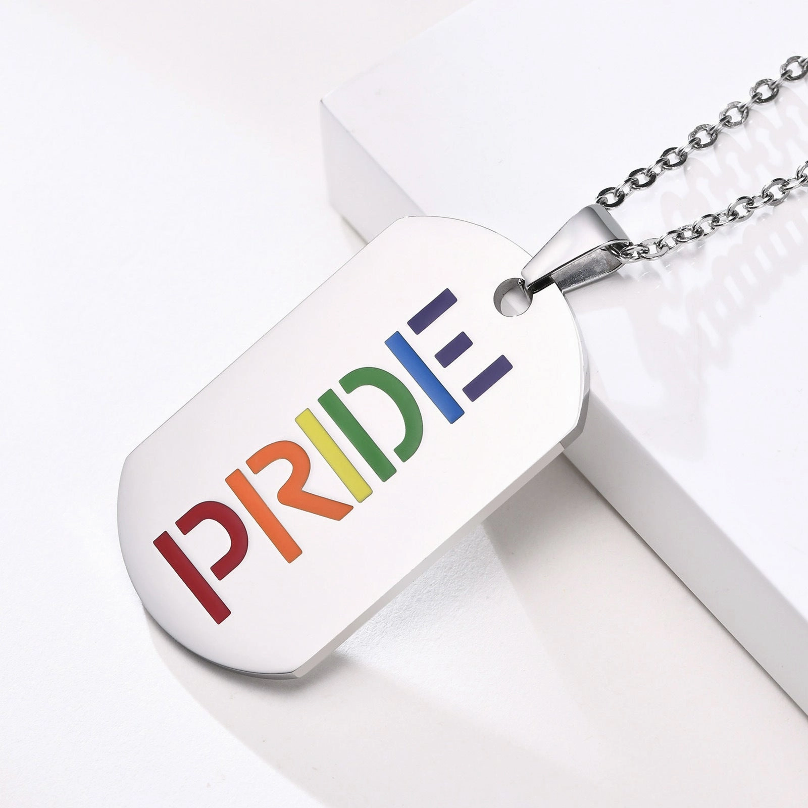 Wholesale New Arrival Titanium Steel LGBT Necklace