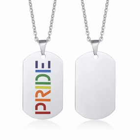 Wholesale New Arrival Titanium Steel LGBT Necklace