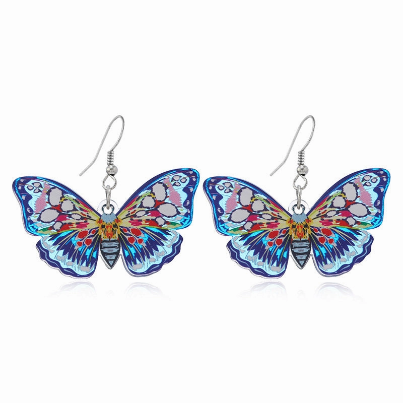 Wholesale New Butterfly Acrylic Earrings