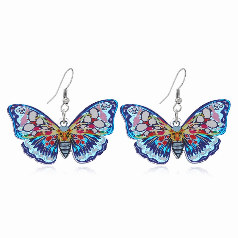 Wholesale New Butterfly Acrylic Earrings