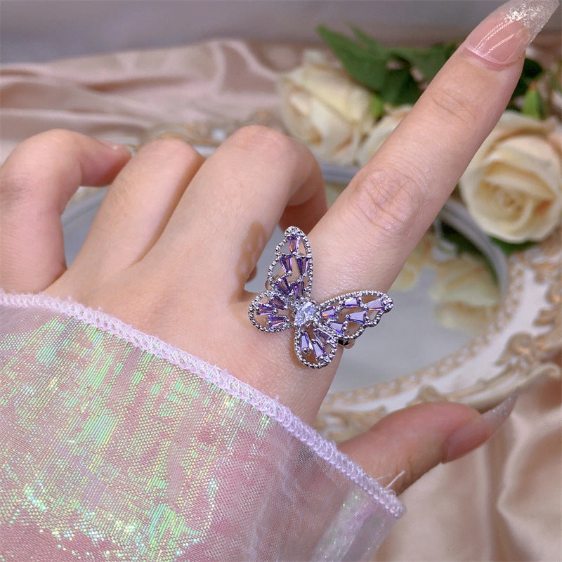 Wholesale New Butterfly Open Copper Ring