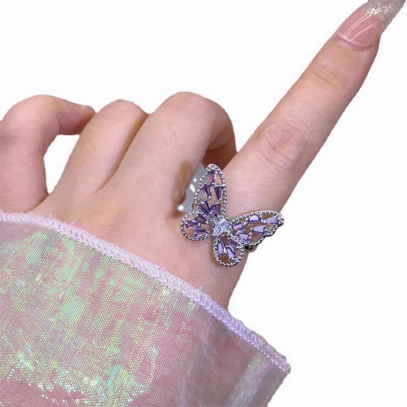 Wholesale New Butterfly Open Copper Ring