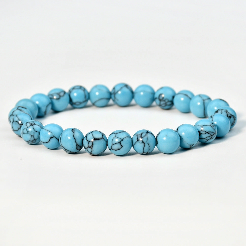Wholesale New Chinese bracelet 8mm round beads natural stone bracelet