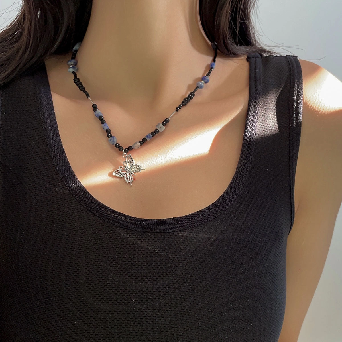 Wholesale New Chinese National Style Natural Stone Necklace