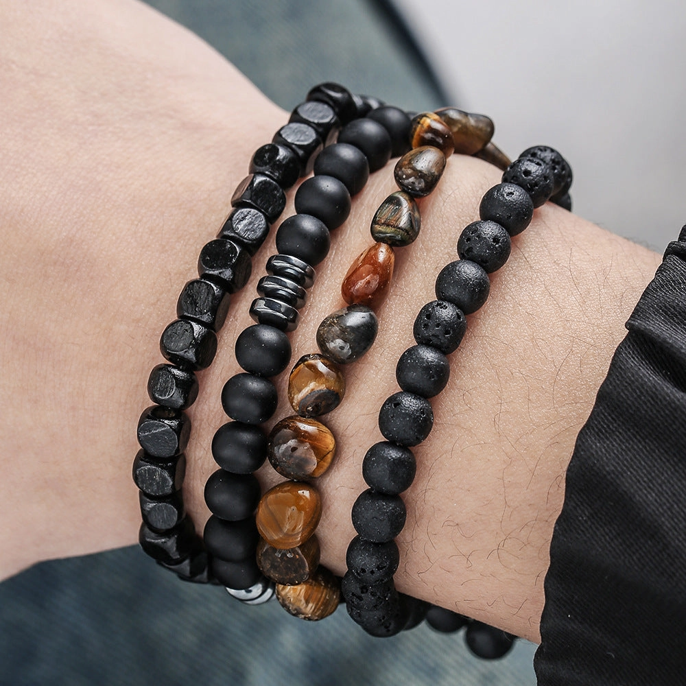 Wholesale New Coconut Shell Wood Chip Multilayer Bracelet Set