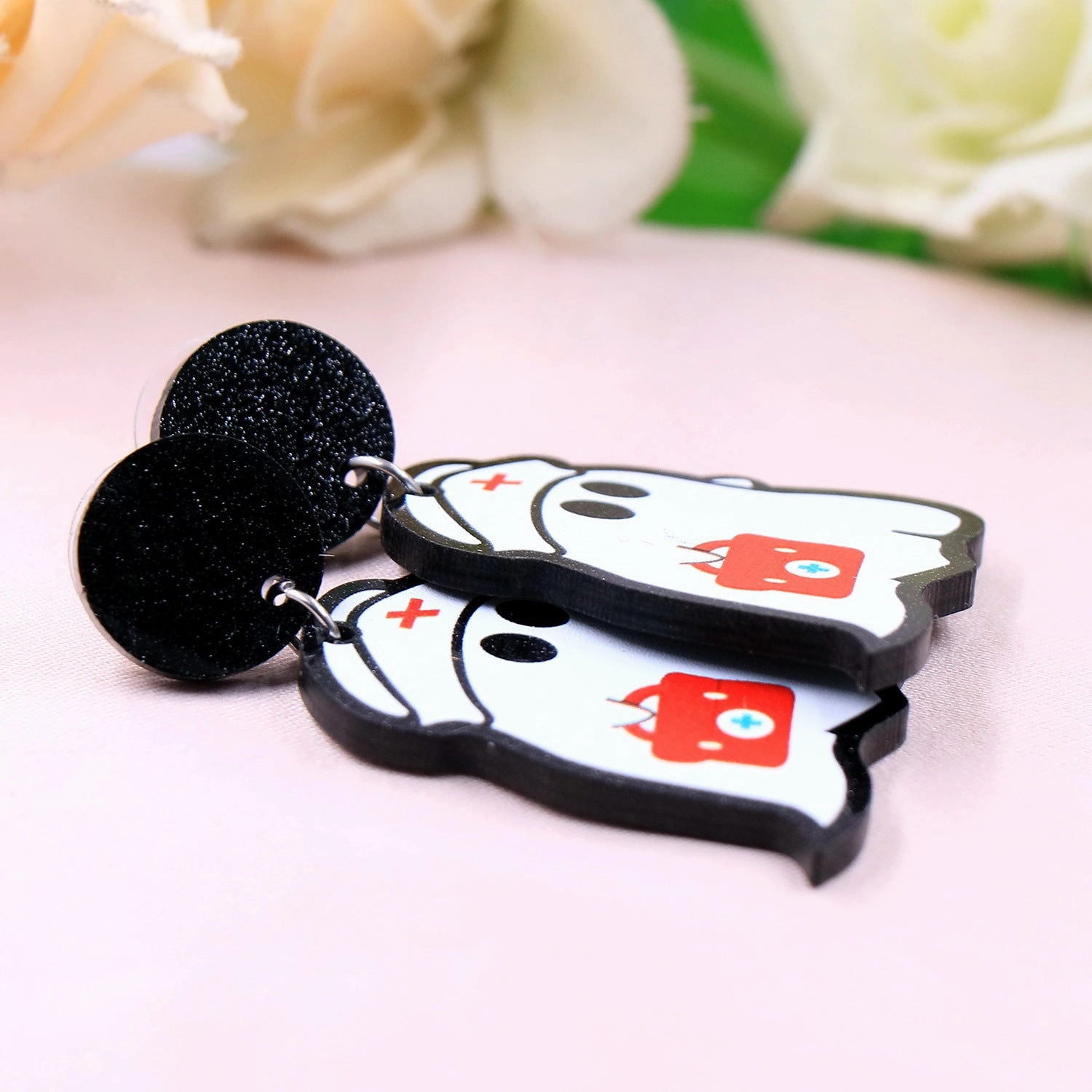 Wholesale New Cute Fashion Rescue Ghost Acrylic Women's Earrings