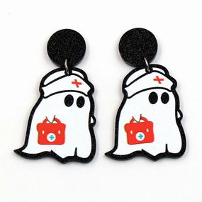 Wholesale New Cute Fashion Rescue Ghost Acrylic Women's Earrings