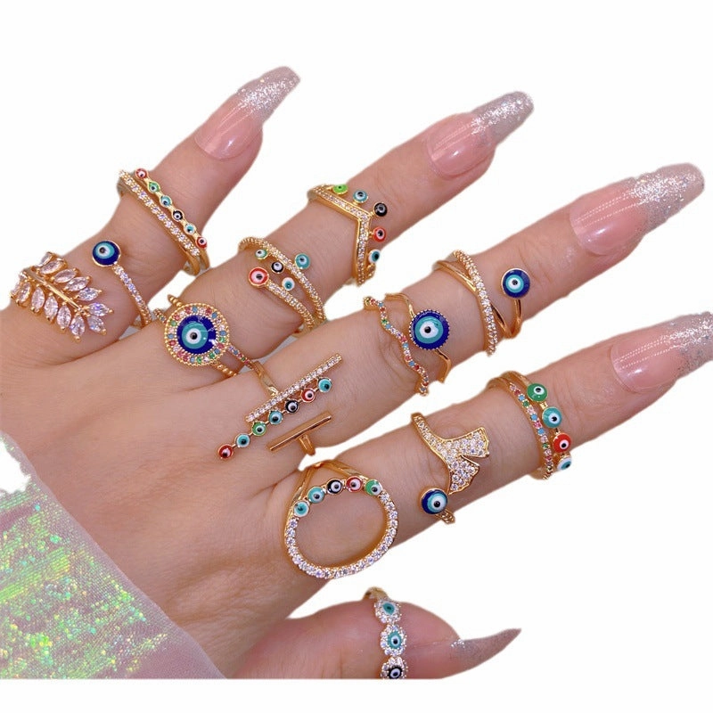 Wholesale New Devil Eye Open Brass Ring