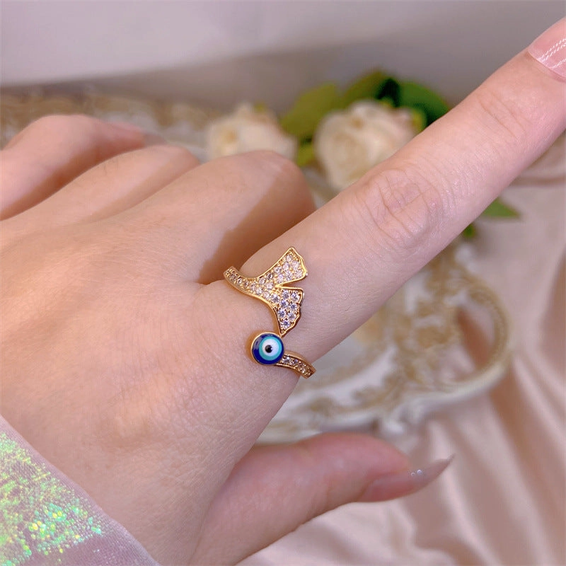 Wholesale New Devil Eye Open Brass Ring