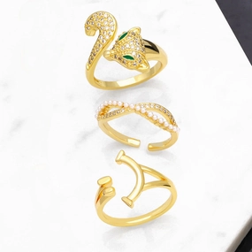 Wholesale New Fox Gold Plated Copper Ring